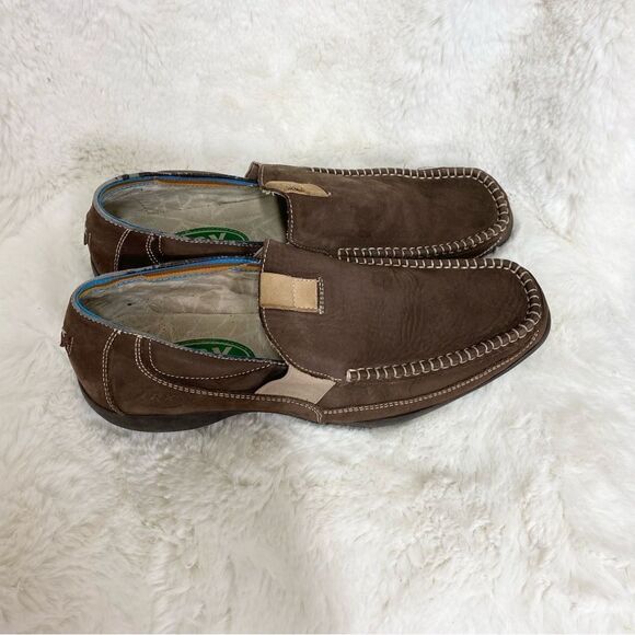 LRX brown leather comfort loafers shoes 8 main image 8